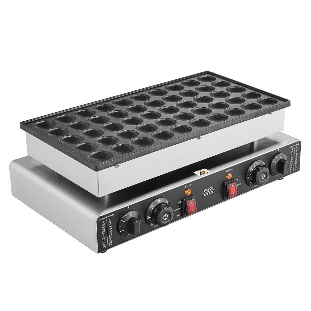 Mini Pancake Machine, Commercial Dutch Mini Pancake Machine, 50pcs 43mm Diameter Dorayaki Baking Machine, 1700W, Dual Temperature and Time Control, in Kitchens and Restaurants