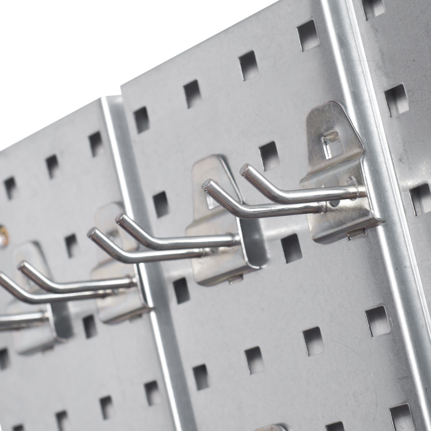 *BEST-SELLER* Ensemble mural d’outils de porte-outils en métal avec système de rangement mural perforé, étagère murale perforée pour outils, ensemble d’étagères d’atelier