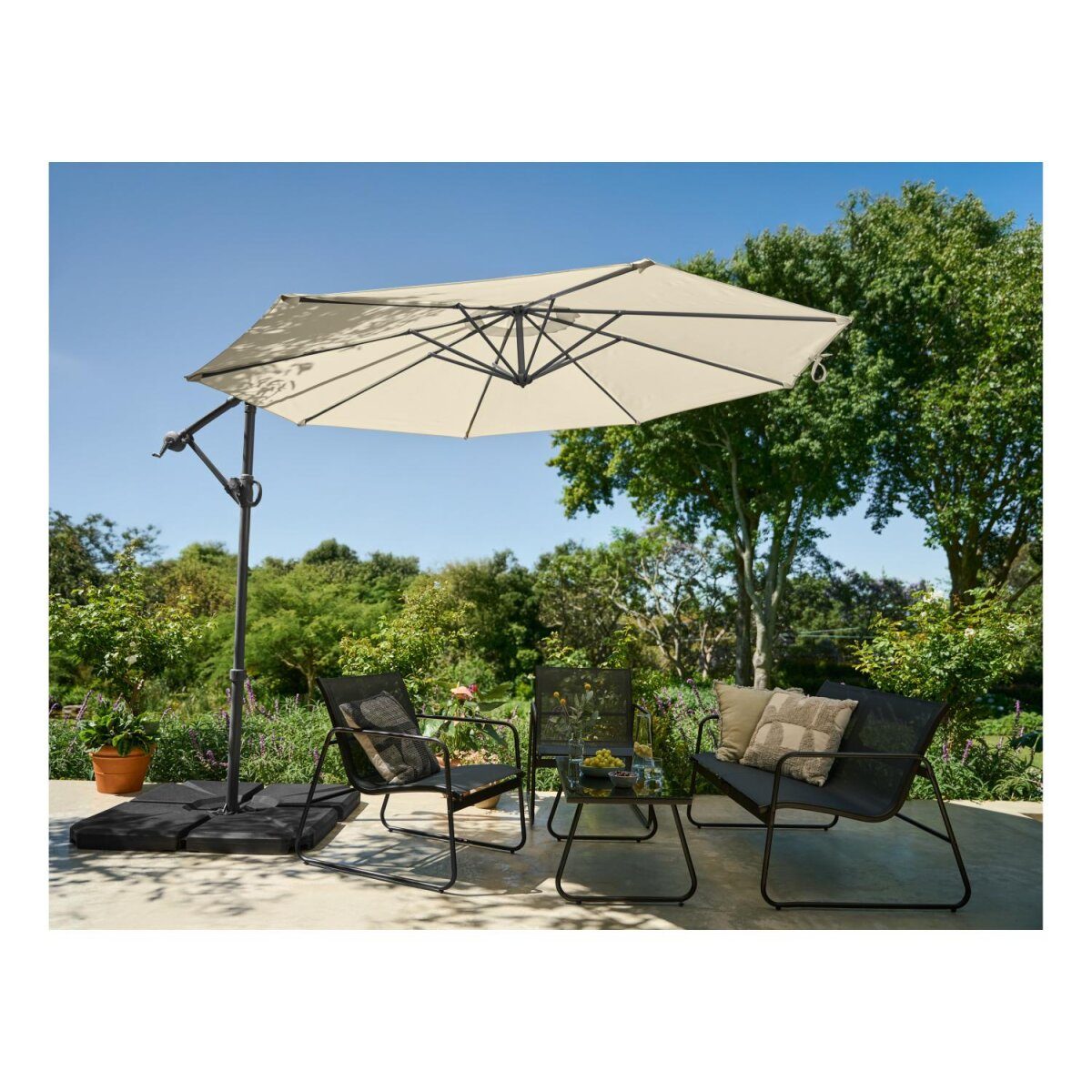 LIVARNO® halterschijven voor paraplustandaard, 4 stuks