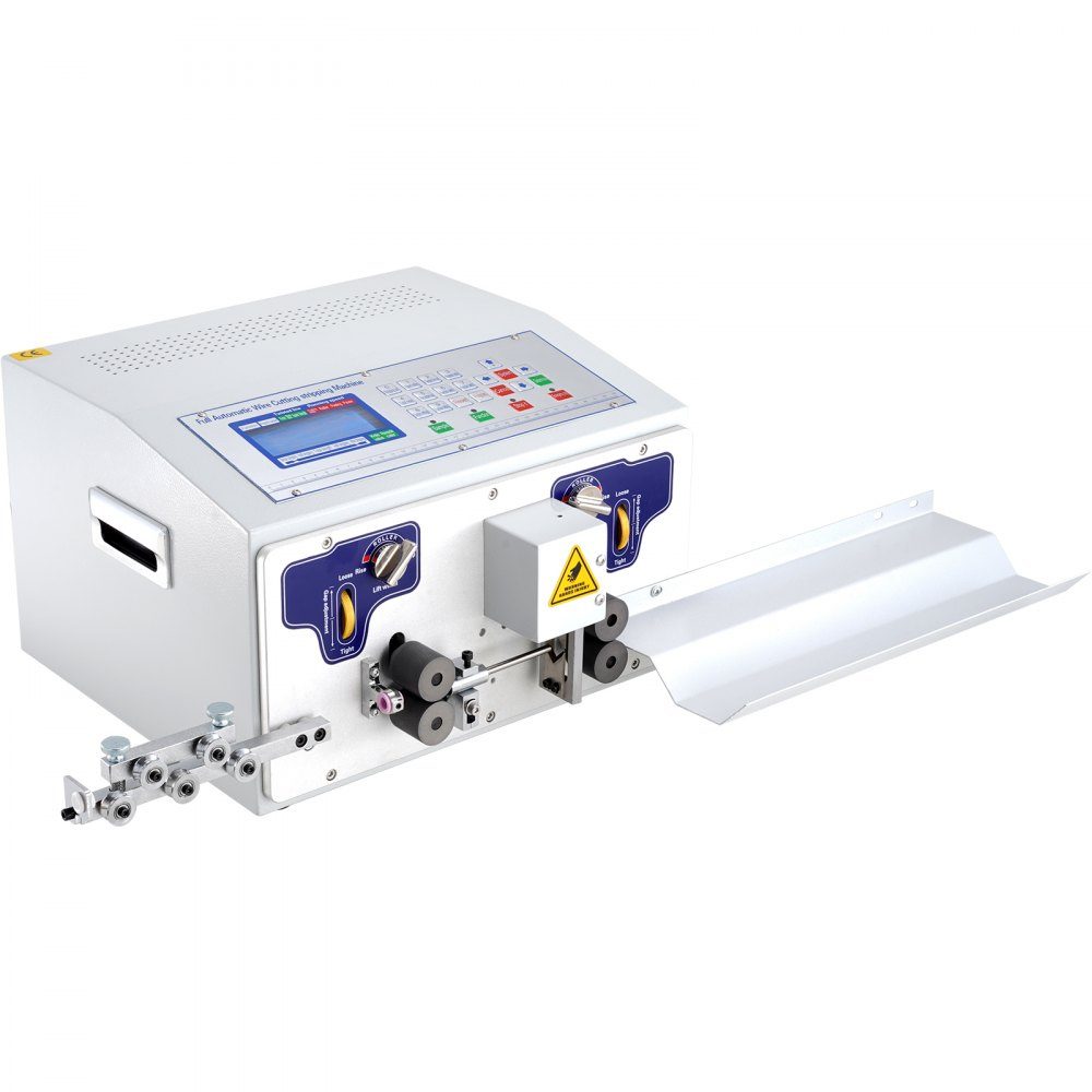 Automatische Computer-Abisoliermaschine 300 W, Kabelschneidemaschine 1-100.000 mm, 230 V Drahtbiegemaschine max. Kanaldurchmesser 10 mm, Kabelschälmaschine mit LCD-Bildschirm und Richtmaschine