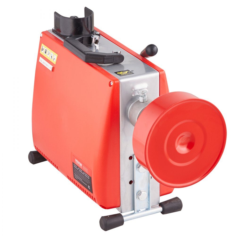 250W Rohrreinigungsmaschine Rohrreinigungsgerät, 20mx15,8mm/4,6mx9,5mm Stahlkabel für Rohre von 4-10 cm, mit 7 Schnellwechsel-Rohrschneidern für Wohnungen, Büros und öffentliche Räume