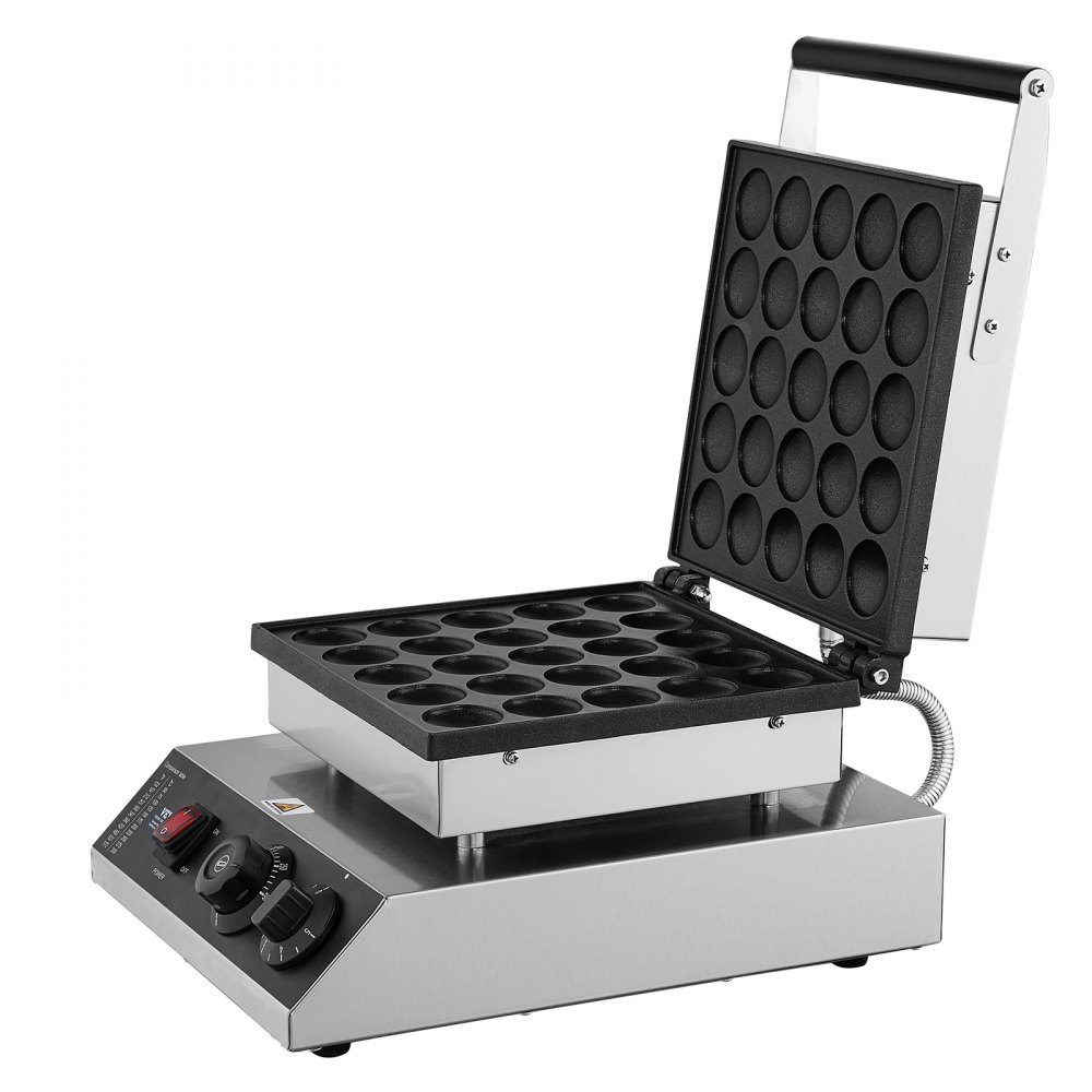 Mini Pancake Machine, Commercial Dutch Mini Pancake Machine, 25pcs, 43mm Diameter, Dorayaki Baking Machine, 1700W, Temperature and Time Control, in Kitchens, Cafes and Restaurants