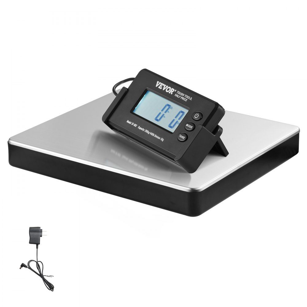 Platform Scales 150g-200kg Parcel Scales 50g Accuracy Digital Scales kg/lbs/lbs:oz Counting Scales 309 x 262 x 45mm ABS Stainless Steel Tare Functions AC/DC Power Supply Industrial Scales Letter Scales Scales