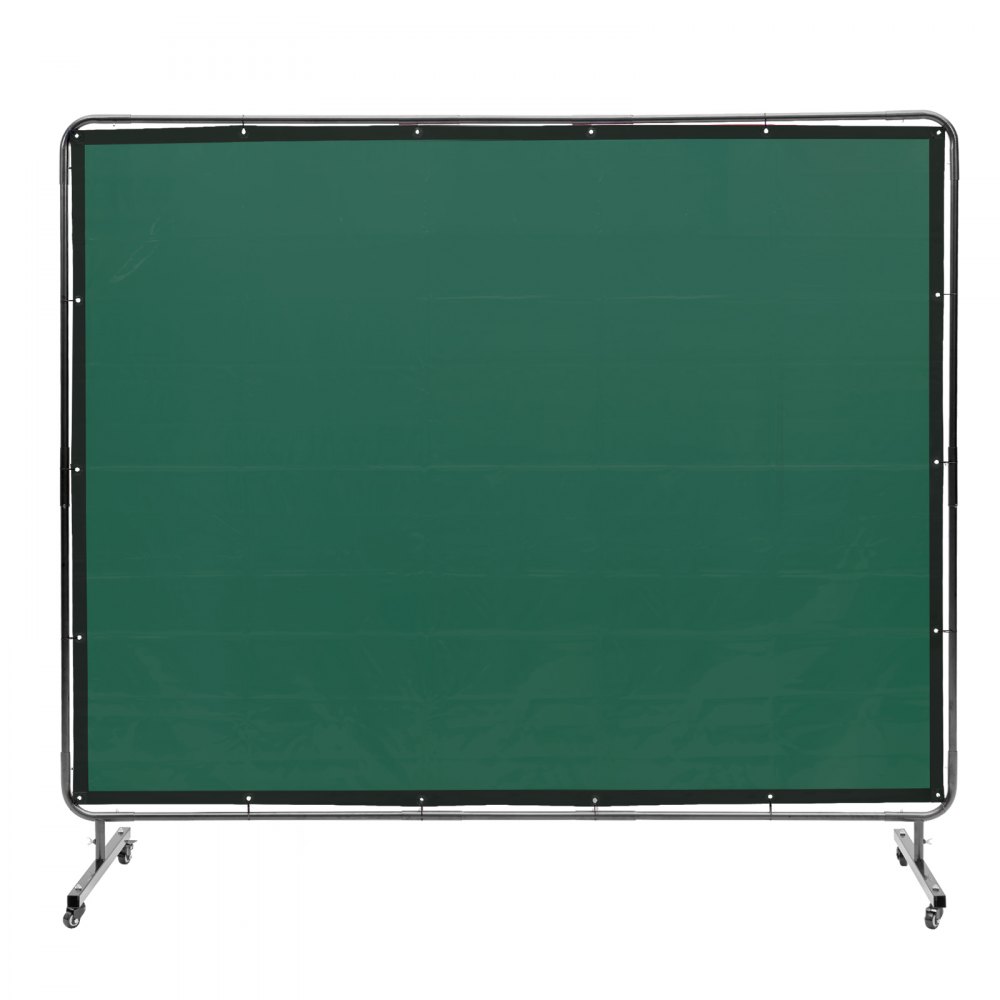 Lasgordijn 1,8 x 2,4 m lasbeschermingsgordijn van vlamvertragend vinyl lasbeschermingswand met 4 zwenkwielen en een 6-traps UV-werende lasdeken lasbescherming groen Lasgordijn 1,8 x 2,4 m lasbeschermingsgordijn van vlamvertragend vinyl lasbeschermingswand met 4 zwenkwielen en een 6-traps UV-werende lasdeken lasbescherming groen