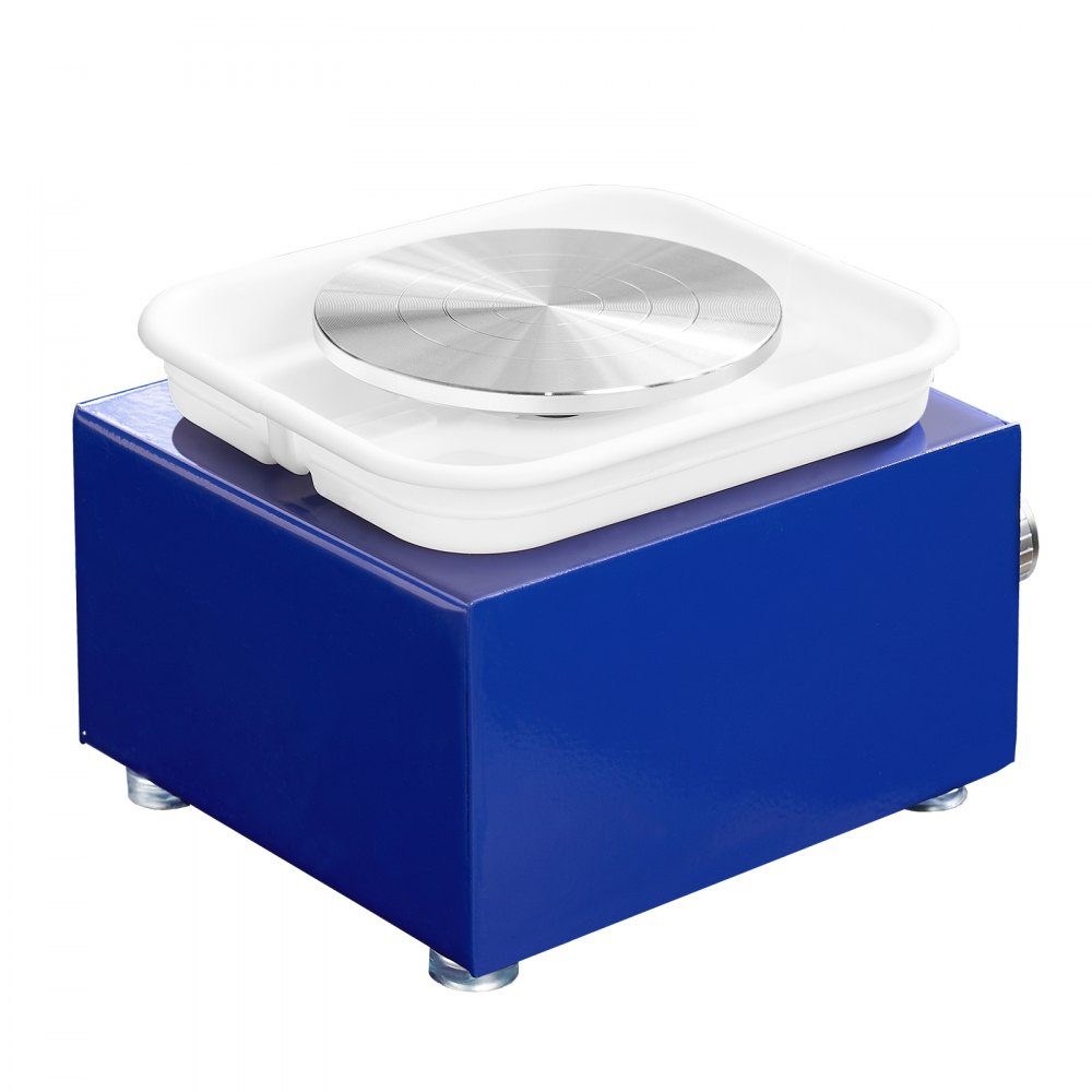 Pottery Wheel Ceramic Wheel 30W Blue Electric Pottery Wheel 10cm 300RPM Pottery Wheel Molding Machine with Apron Suitable for Beginners, Enthusiasts etc