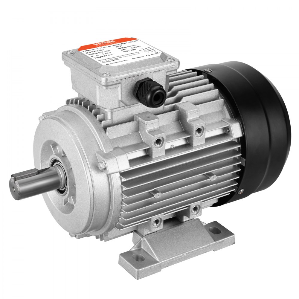 1.5KW elektrische motor 3000 RPM AC 230 V/400 V 9.5A/3.5A 90L B3 frame luchtcompressormotor 3 fase 24 mm Spline-as rechts/links rotatie voor landbouwmachines en algemene uitrusting 1.5KW elektrische motor 3000 RPM AC 230 V/400 V 9.5A/3.5A 90L B3 frame luchtcompressormotor 3 fase 24 mm Spline-as rechts/links rotatie voor landbouwmachines en algemene uitrusting