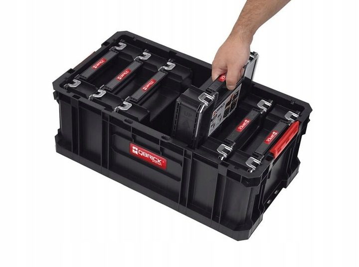 System case set, tool case, trolley, workshop trolley, power tool case, storage QBRICK