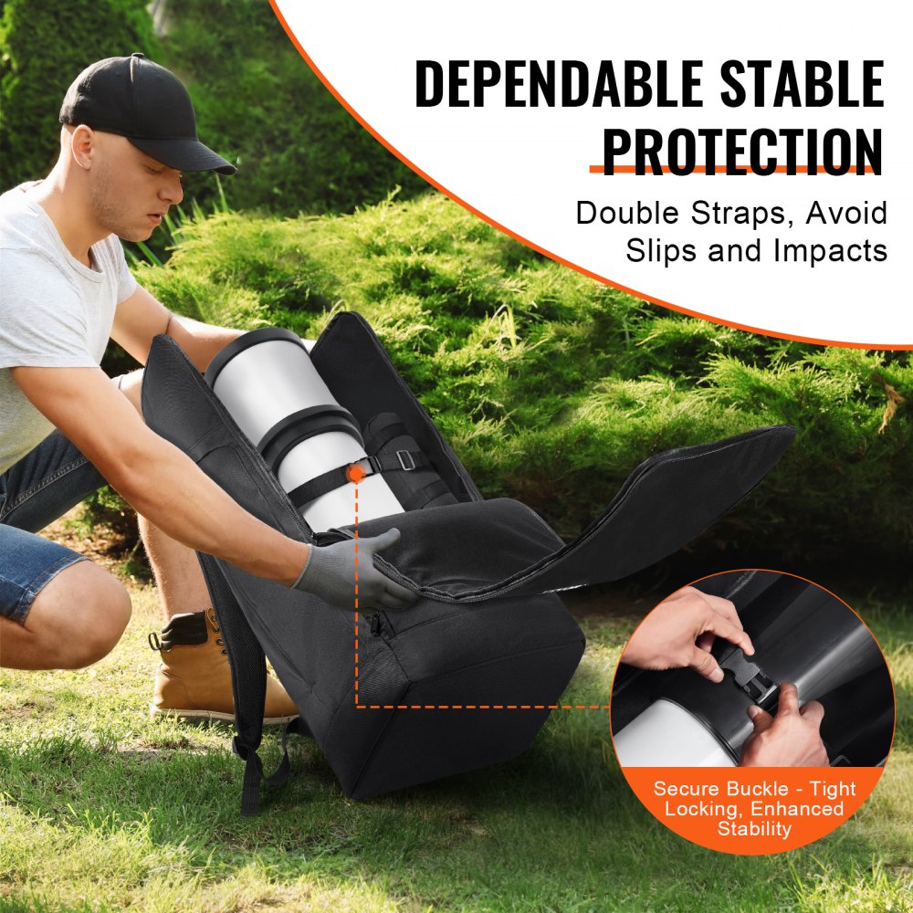 Sac de transport pour télescope, 76 cm, sac de transport pour télescope avec sangle sécurisée, poches et bretelles confortables, sac de transport pour télescope absorbant les chocs pour tube optique et trépied, sac de contrepoids Sac de transport pour télescope, 76 cm, sac de transport pour télescope avec sangle sécurisée, poches et bretelles confortables, sac de transport pour télescope absorbant les chocs pour tube optique et trépied, sac de contrepoids