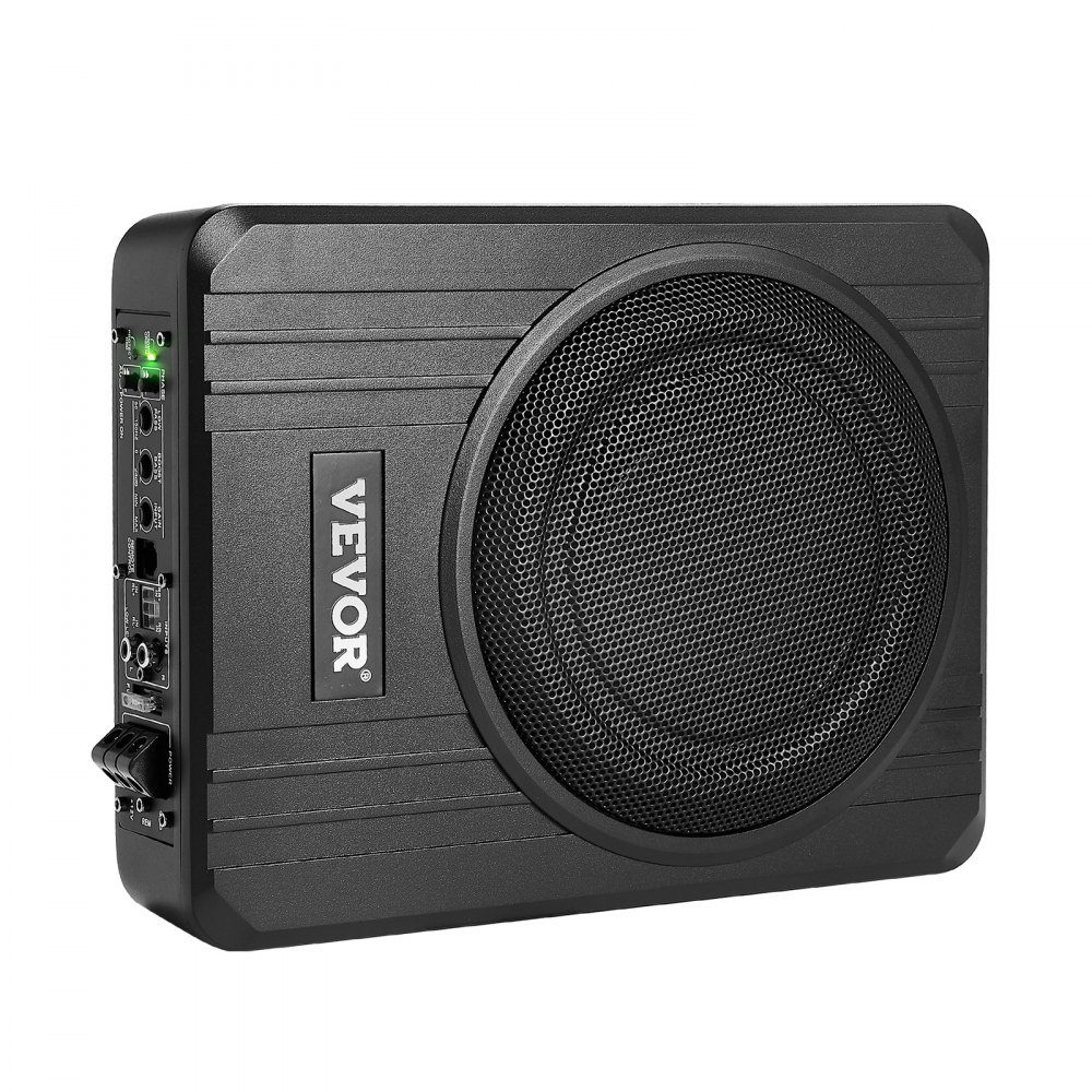 Subwoofer samochodowy pod siedzeniem 400 W, smukły subwoofer samochodowy o średnicy 203 mm, podsystem z wbudowanym wzmacniaczem, wejście wysokiego/niskiego poziomu i regulacja głośności dla SUV-ów, ciężarówek