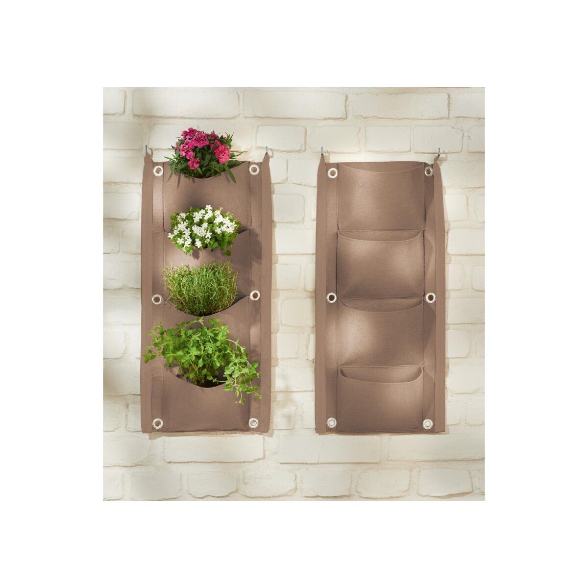 PARKSIDE® plantenzakkenset, 2 stuks, gemaakt van vilt