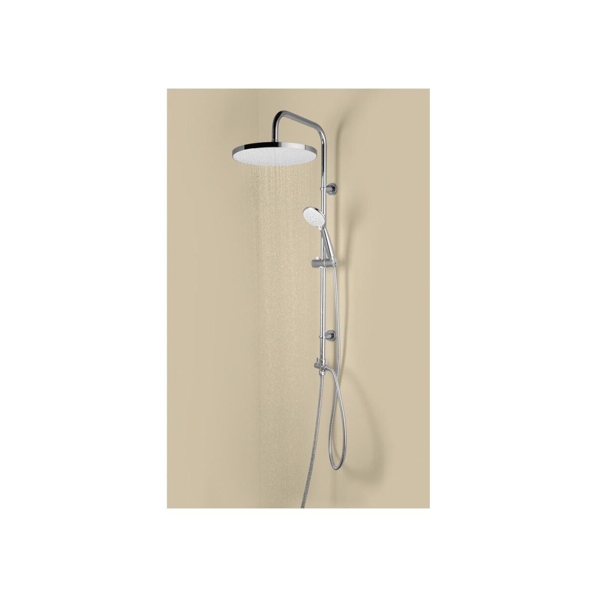 LIVARNO® overhead shower set XXL (chrome)