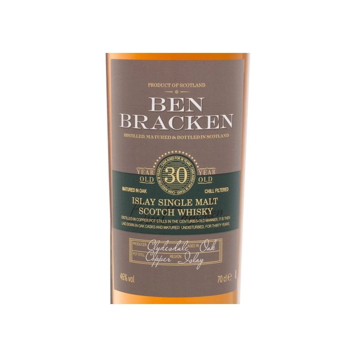 Ben Bracken Islay Single Malt Scotch Whisky 30 Jahre 46 % Vol