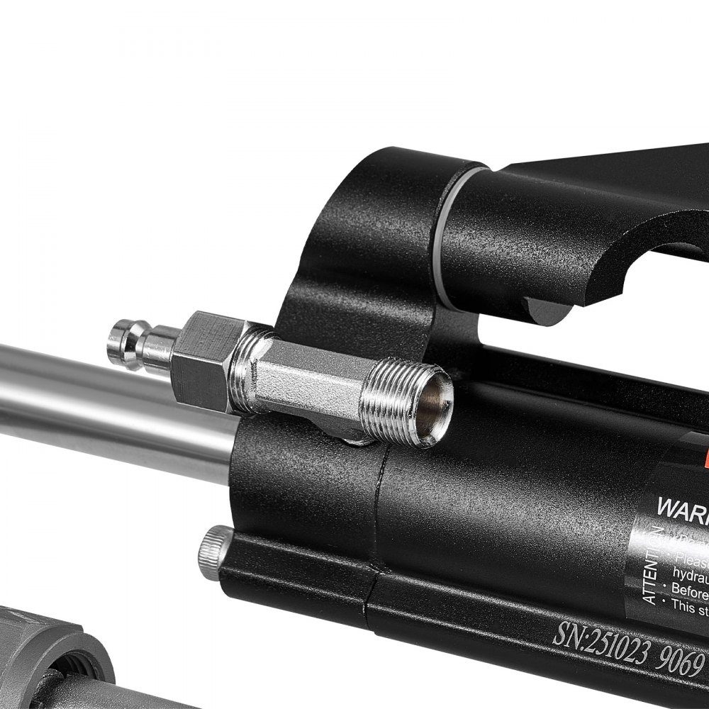 Kit de direction hydraulique hors-bord, 110 kW (150 CV), système de direction hydraulique marin pour bateau, avec pompe de direction 6,9 MPa, cylindre de verrouillage bidirectionnel et tuyaux de 7,3 m, pour barre unique, moteur unique