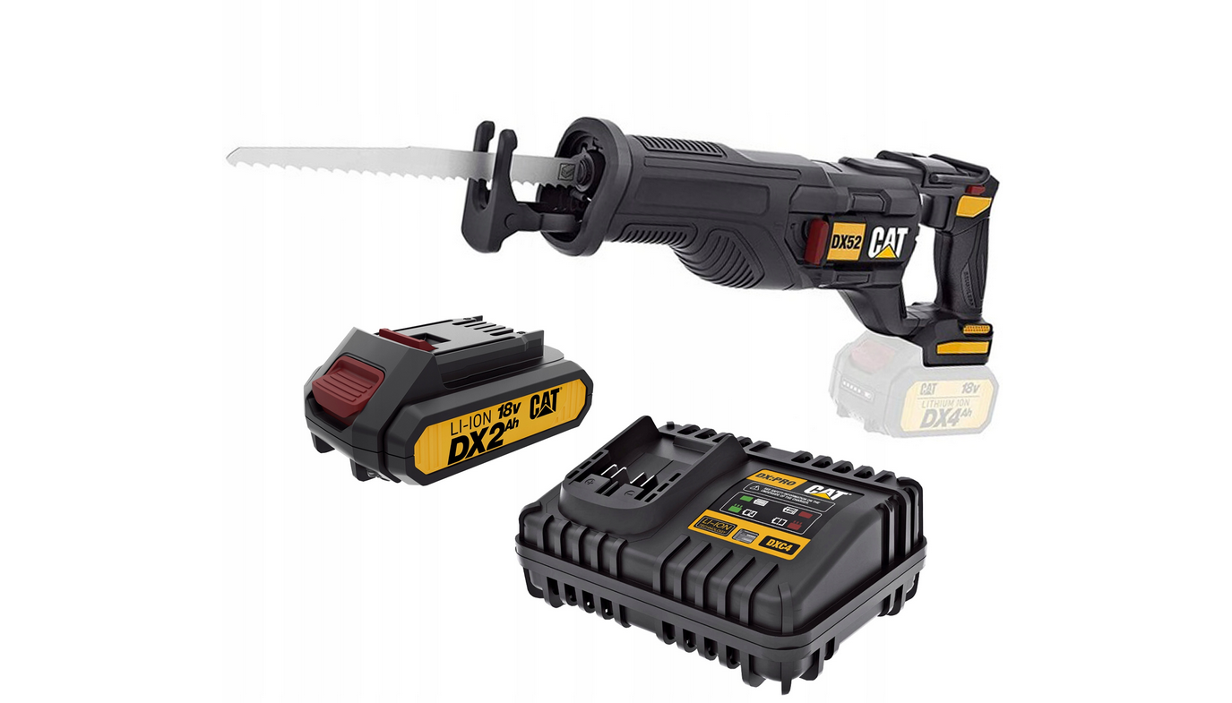 Brushless CAT DX52B reciprocating saw + battery + charger Brushless CAT DX52B reciprocating saw + battery + charger