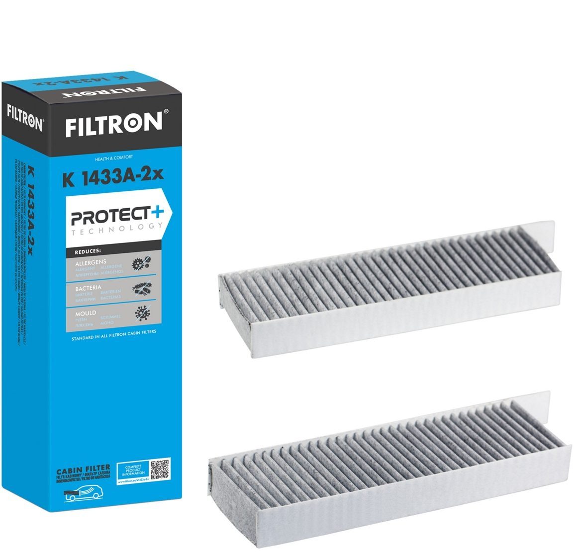 Filtre d'habitacle FILTRON K 1433a-2x au charbon