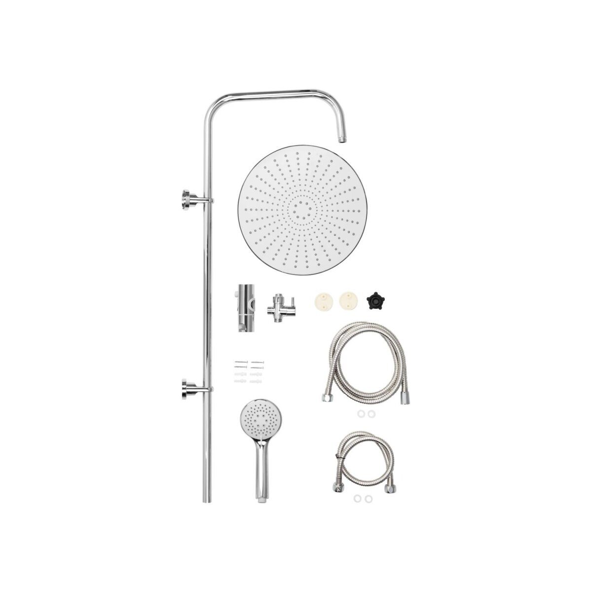 LIVARNO® overhead shower set XXL (chrome)