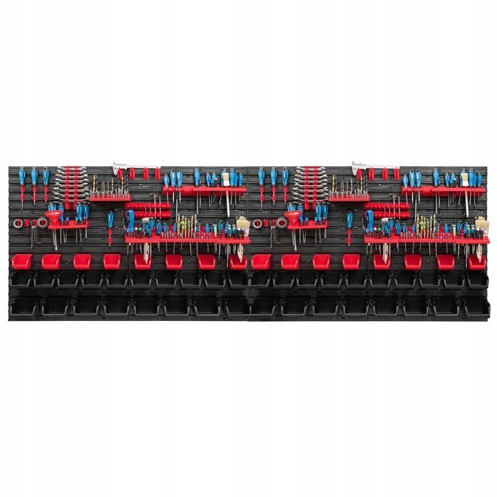 Workshop shelf tool wall 230x78 cm complete set