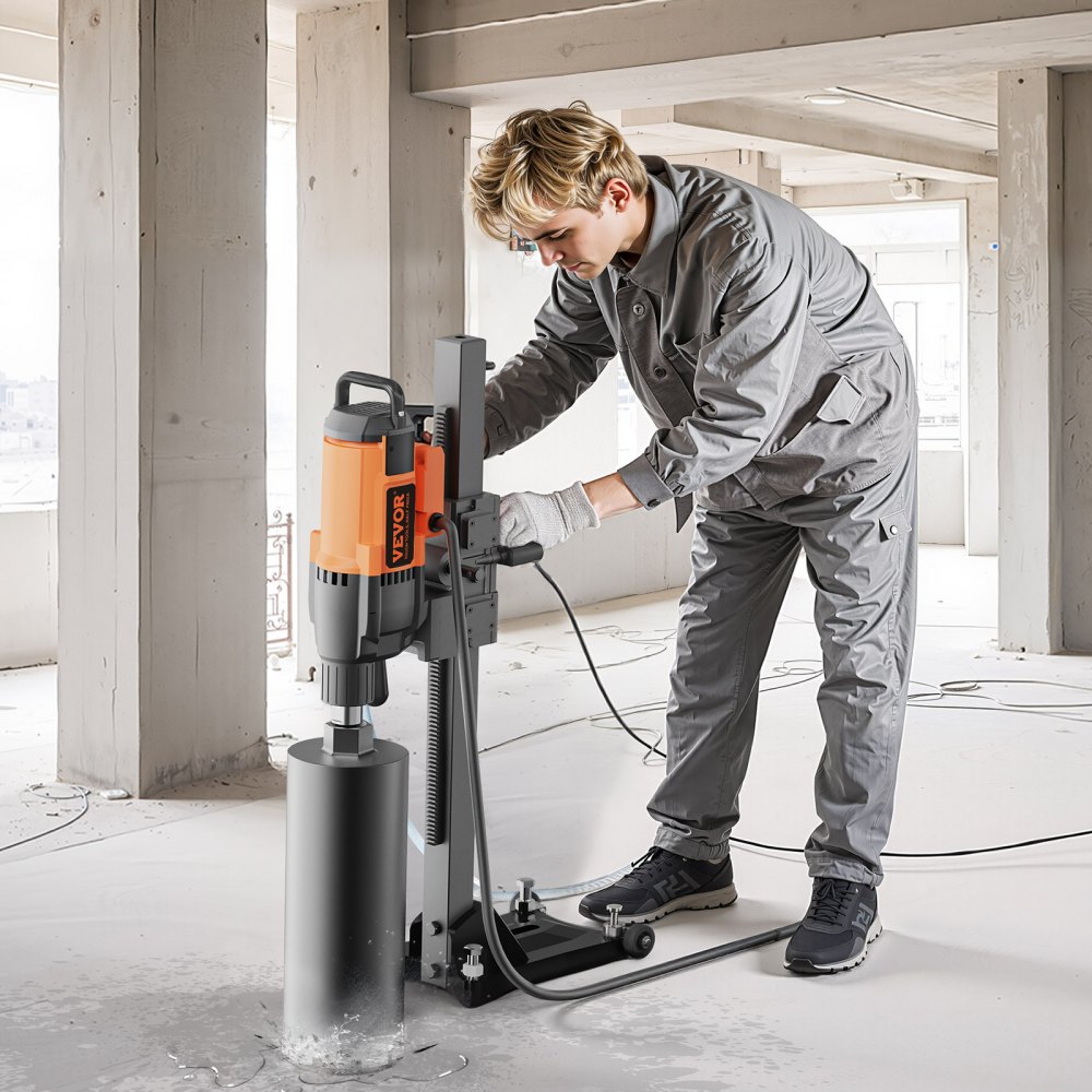 Système de forage au diamant Foret à noyau diamant 3200 W Foret à noyau 0-750 tr/min, foret magnétique de 26 cm adapté au perçage du béton armé, du marbre, etc. Système de forage au diamant Foret à noyau diamant 3200 W Foret à noyau 0-750 tr/min, foret magnétique de 26 cm adapté au perçage du béton armé, du marbre, etc.