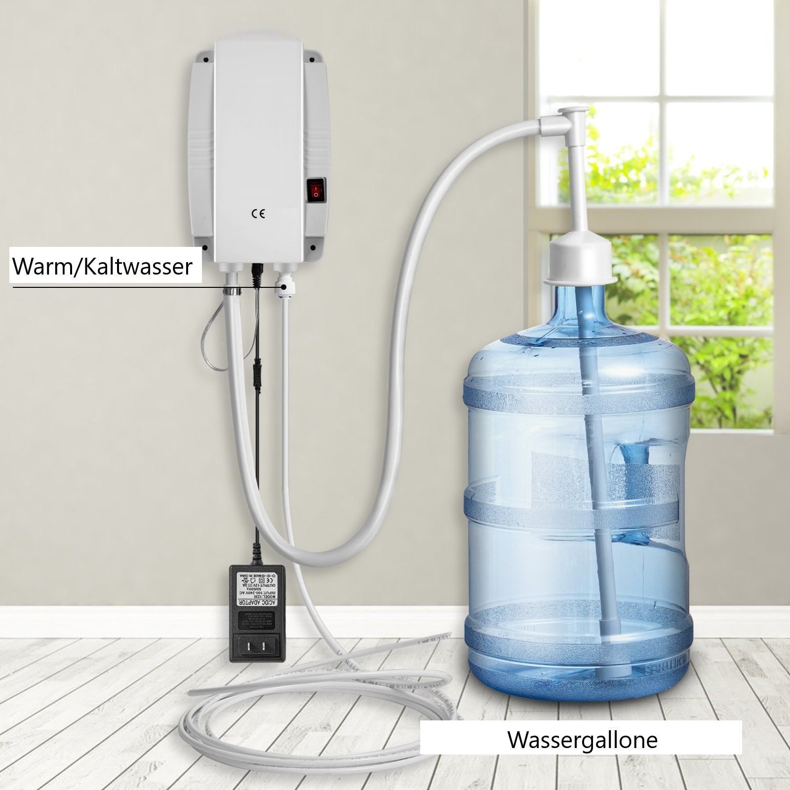 Pompe de distribution d'eau mobile, pompe à eau potable, système d'eau en bouteille, distributeur d'eau en gallons d'eau, kit de démarrage