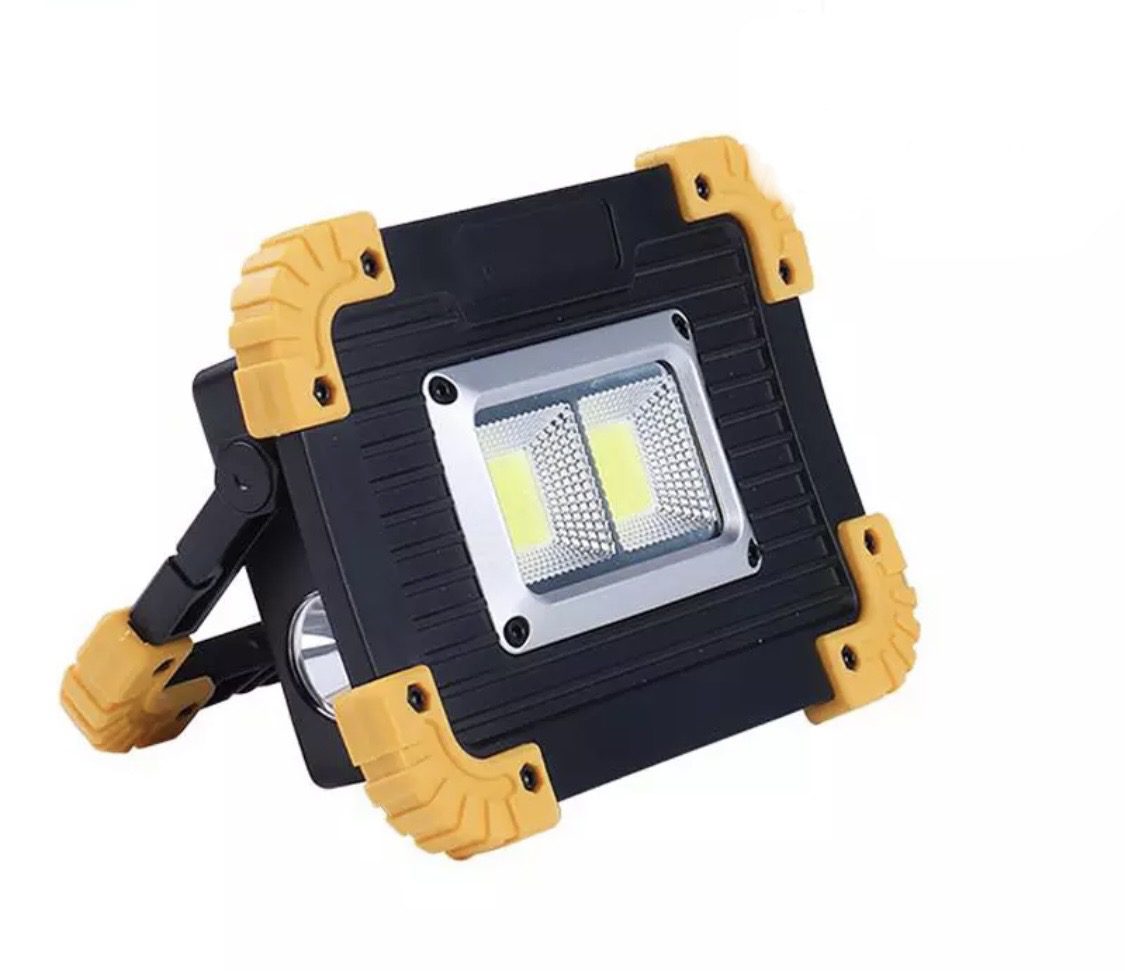 #Promos# Lampe projecteur de chantier à LED, pliable, étanche et pouvant être utilisée comme batterie externe