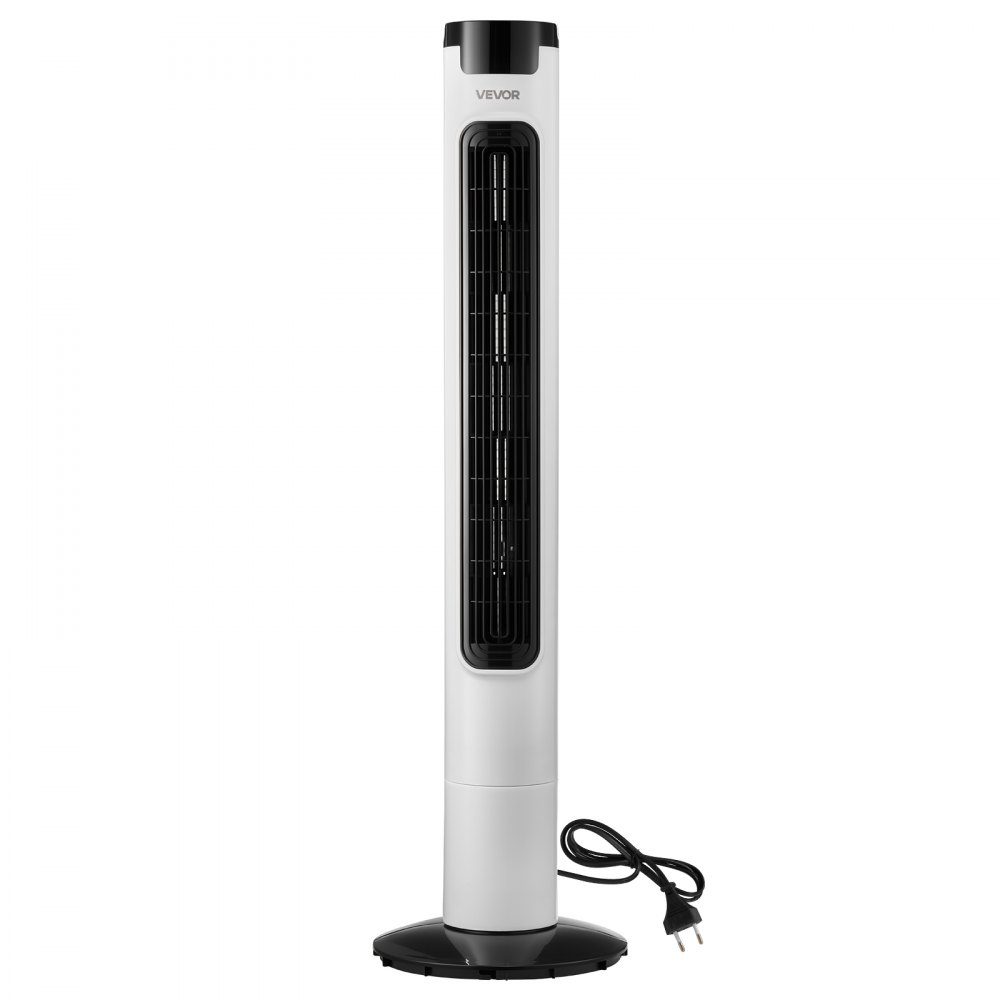 50W Tower Fan, 985mm Column Fan with 3 Speeds, 3 Modes, 7.5 Hour Timer, Max 4.2m/s, 50° Oscillating Fan with Remote Control, Quiet Pedestal Fan for Bedroom, White