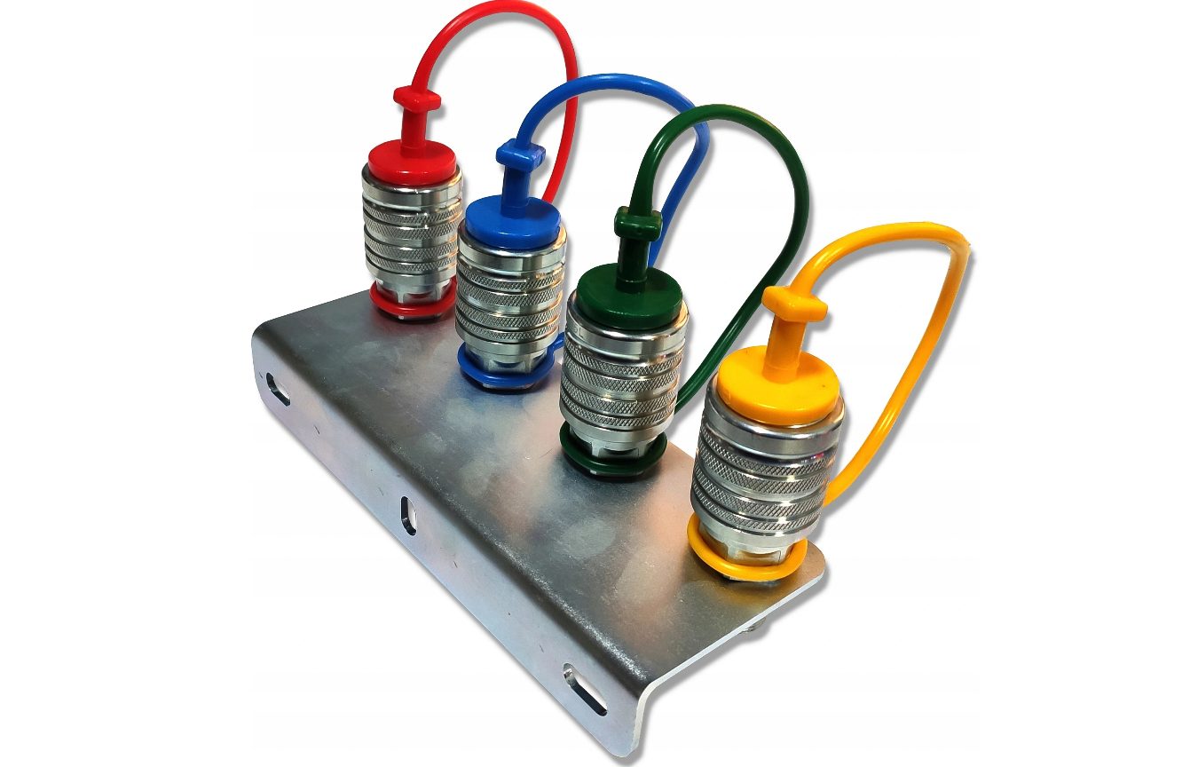 PLATTENSATZ + 4x EURO M18 SCHNELLKUPPLUNGSSATZ HYDRAULIKPANEL