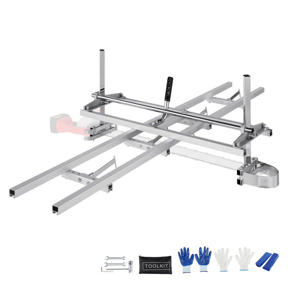 Portable Sawmill 355-914mm Chainsaw Mill Max Cutting Thickness 5.08-300mm Chainsaw Mill with 2745x241x108.4mm Guide Rail Suitable for a variety of wood cutting needs Portable Sawmill 355-914mm Chainsaw Mill Max Cutting Thickness 5.08-300mm Chainsaw Mill with 2745x241x108.4mm Guide Rail Suitable for a variety of wood cutting needs