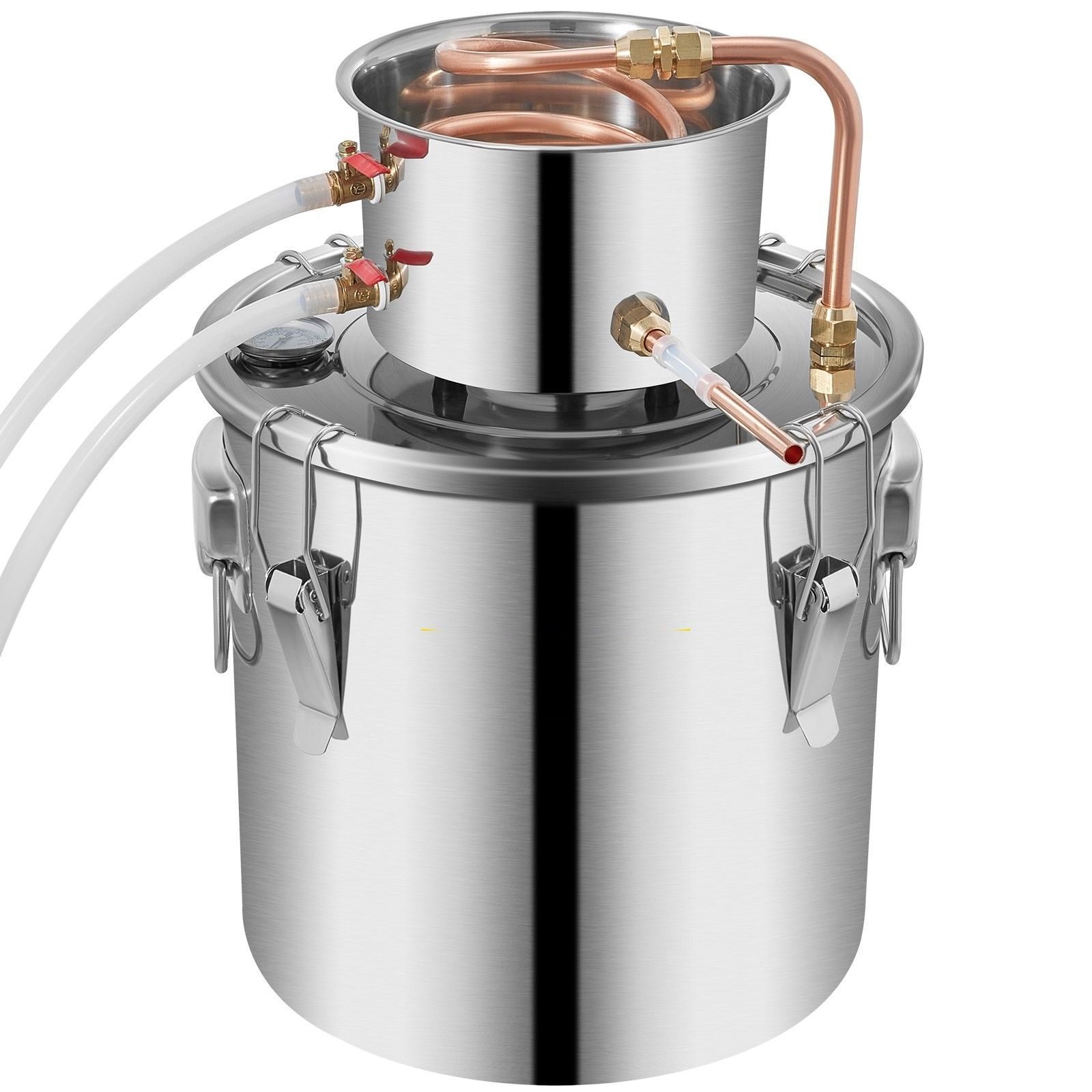 Distilling water kettle for wine, beer, wine distillation, liqueurs, distilled water, XXL moonshiner set, 19 l