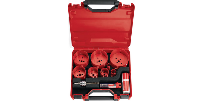 Zestaw otwornic Hilti HS-MU Zestaw otwornic Węglik spiekany Miękka wkładka Kof 2377792 Zestaw otwornic Hilti HS-MU Zestaw otwornic Węglik spiekany Miękka wkładka Kof 2377792