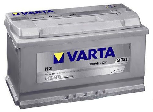 VARTA SILVER DYNAMIC H3 100AH ​​830A – Part No. 40950896 – Art.-Nr. HT-47249