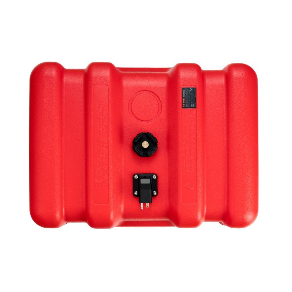 Marine Fuel Tank 55L Portable Outboard Engine Boat Tank Plastic Outboard Marine Boat Fuel Tank with Hose Easy to Carry for Yacht Fishing Boat Deck Boat Red