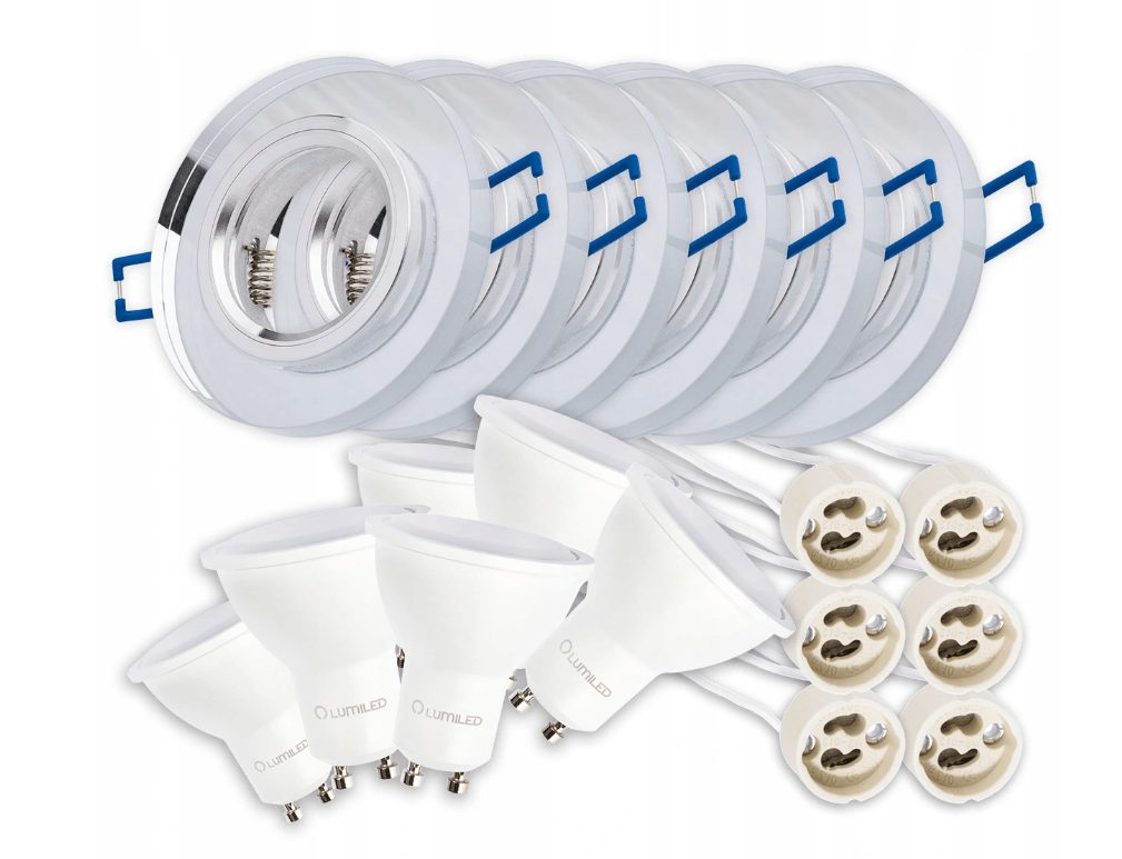 #WYPRZEDAŻ#Spot wpuszczany reflektor wewnętrzny LED w KOMPLECIE z żarówkami