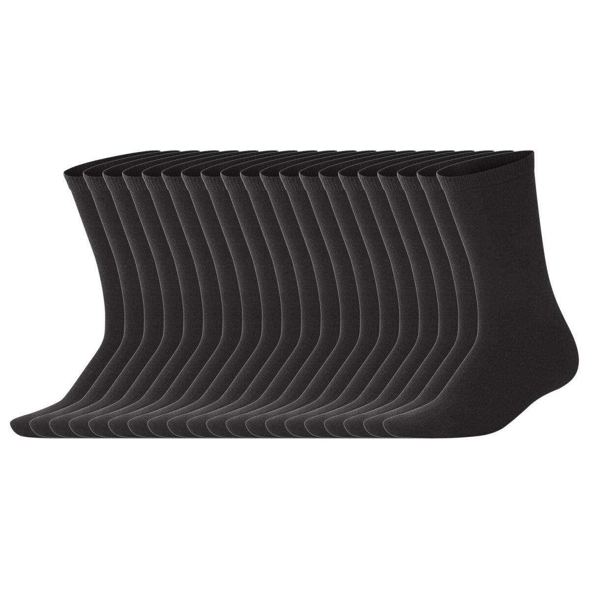 ESMARA® Damensocken, 20 Paar (schwarz, 35-38)