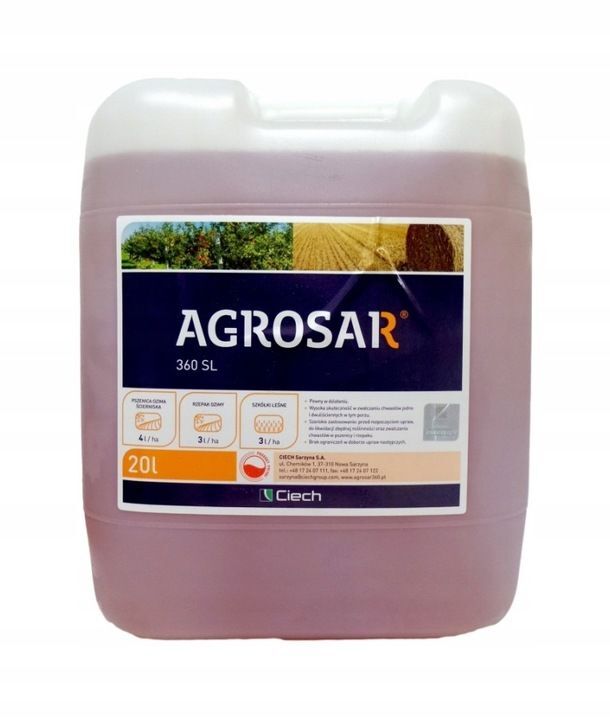 Agrosar 360 SL Glyphosate Herbicide 20L Weed Killer