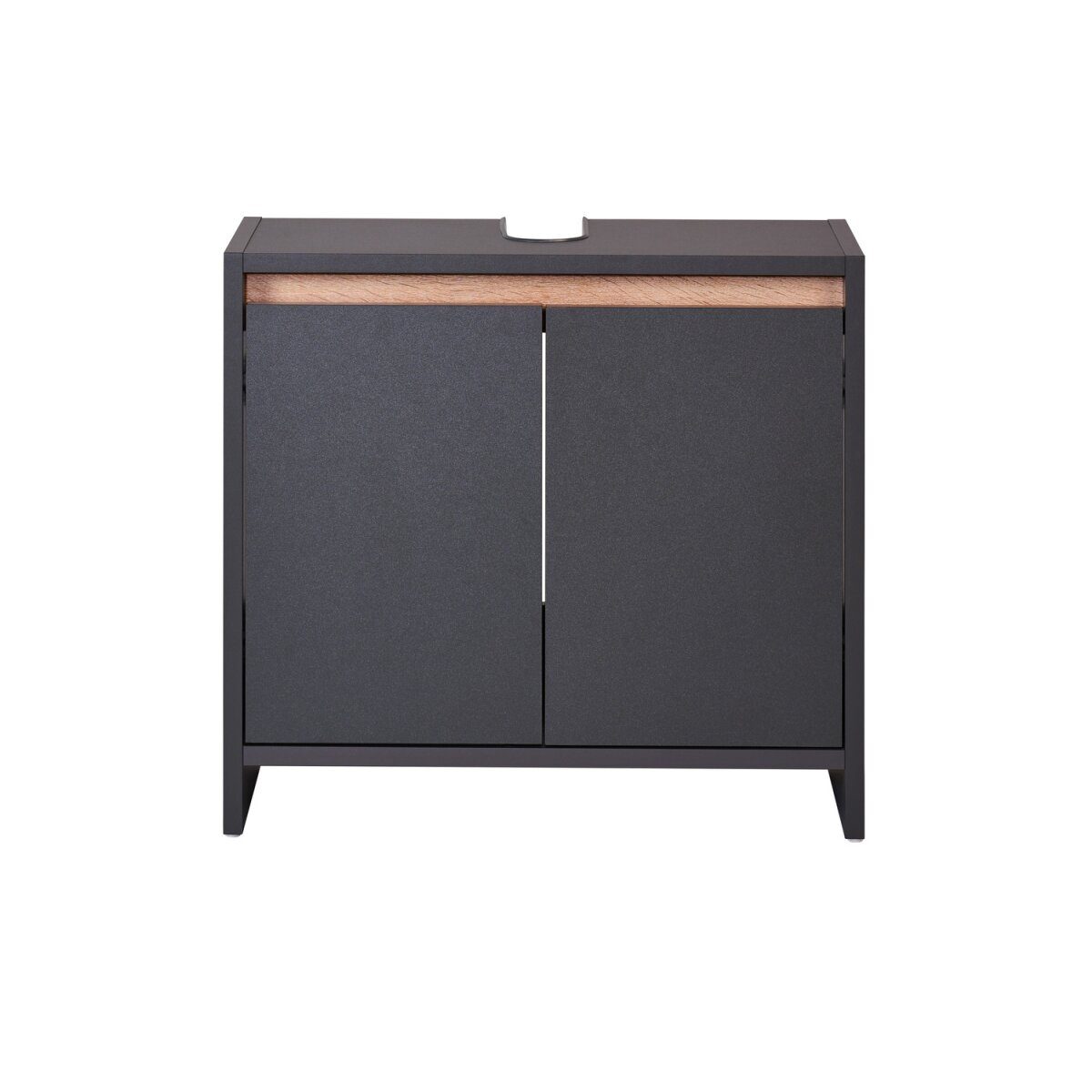 LIVARNO home “Oslo” washbasin cabinet with 2 doors, anthracite