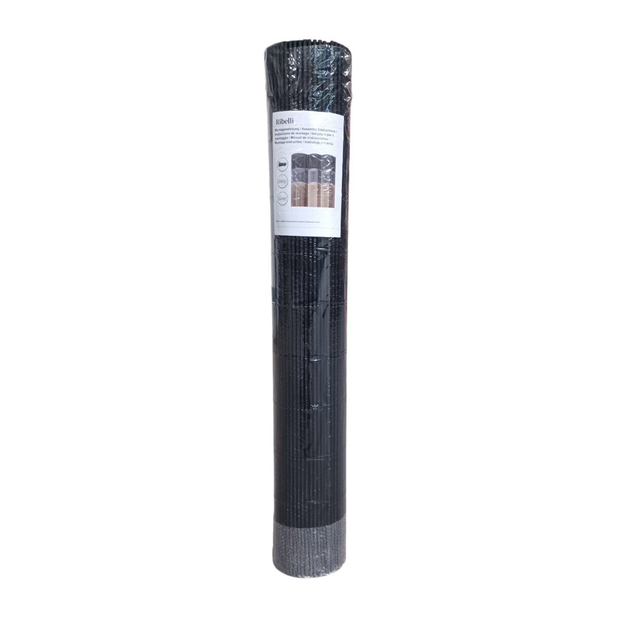 Ribelli Brise-vue pour clôture en PVC, 0,8 x 3 m, noir