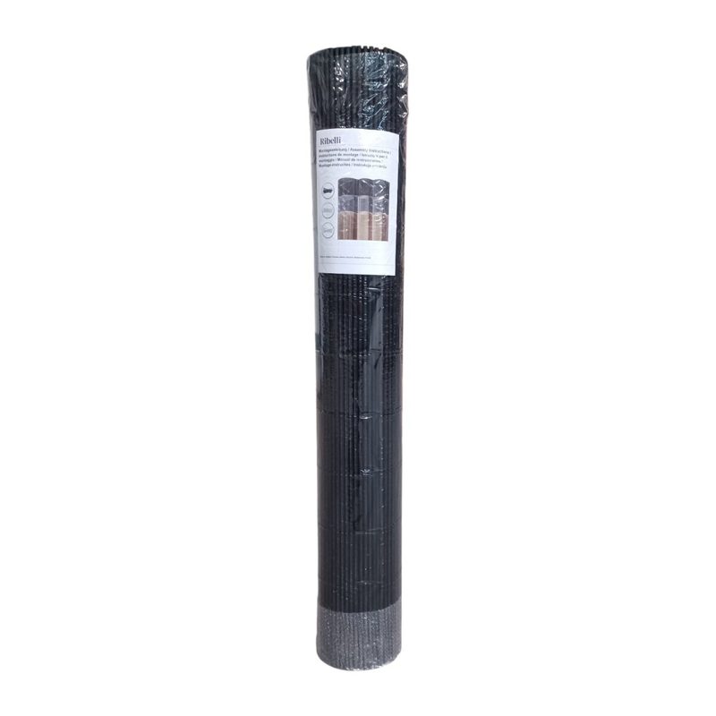 Ribelli PVC fence privacy screen, 0.8 x 3 m, black