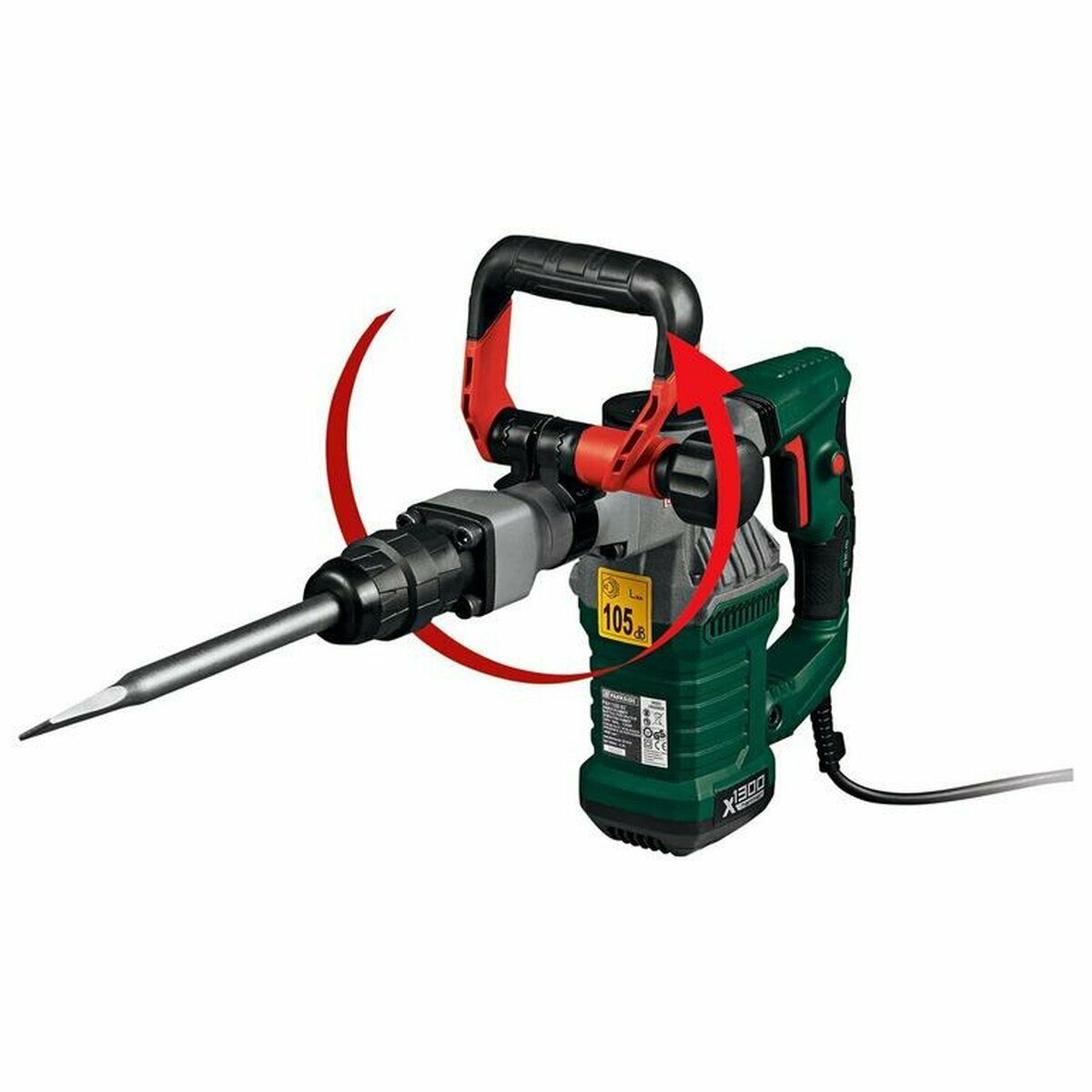 Marteau de démolition PARKSIDE PAH 1300 B2 1300 W 15 Joule 3800/min