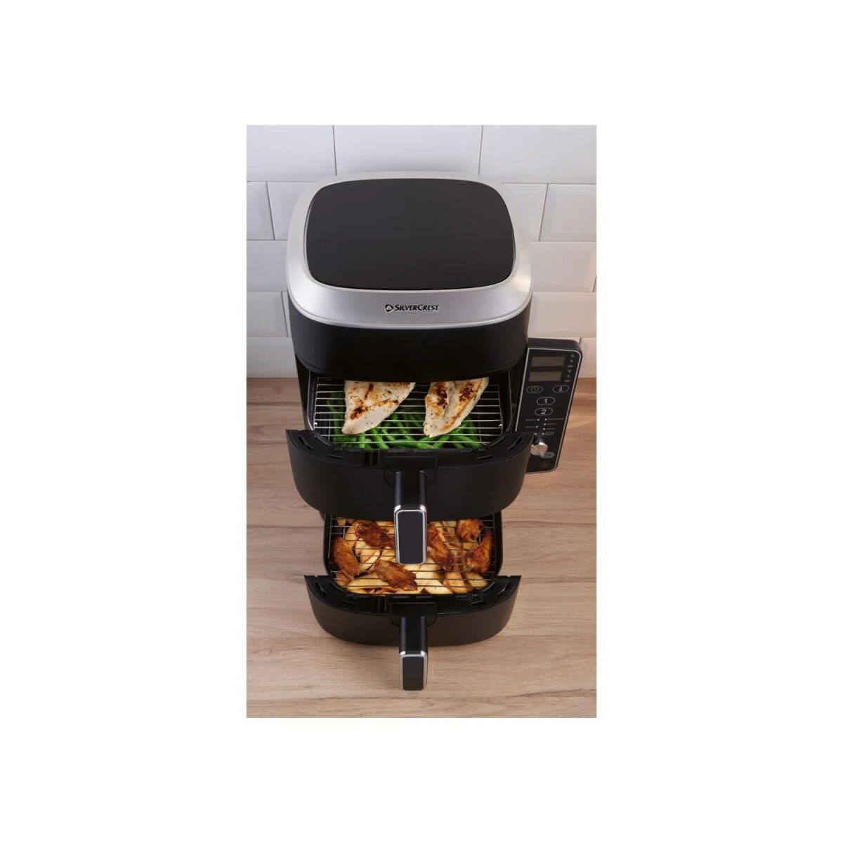 SILVERCREST® Turm-Luftfritteuse »SHFDV 2470 A1«, 2x 4,75 l