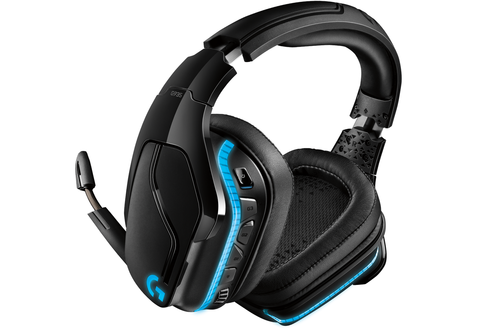 Casque de jeu Logitech G935 LIGHTSYNC RGB sans fil 7.1 son Surround sans fil
