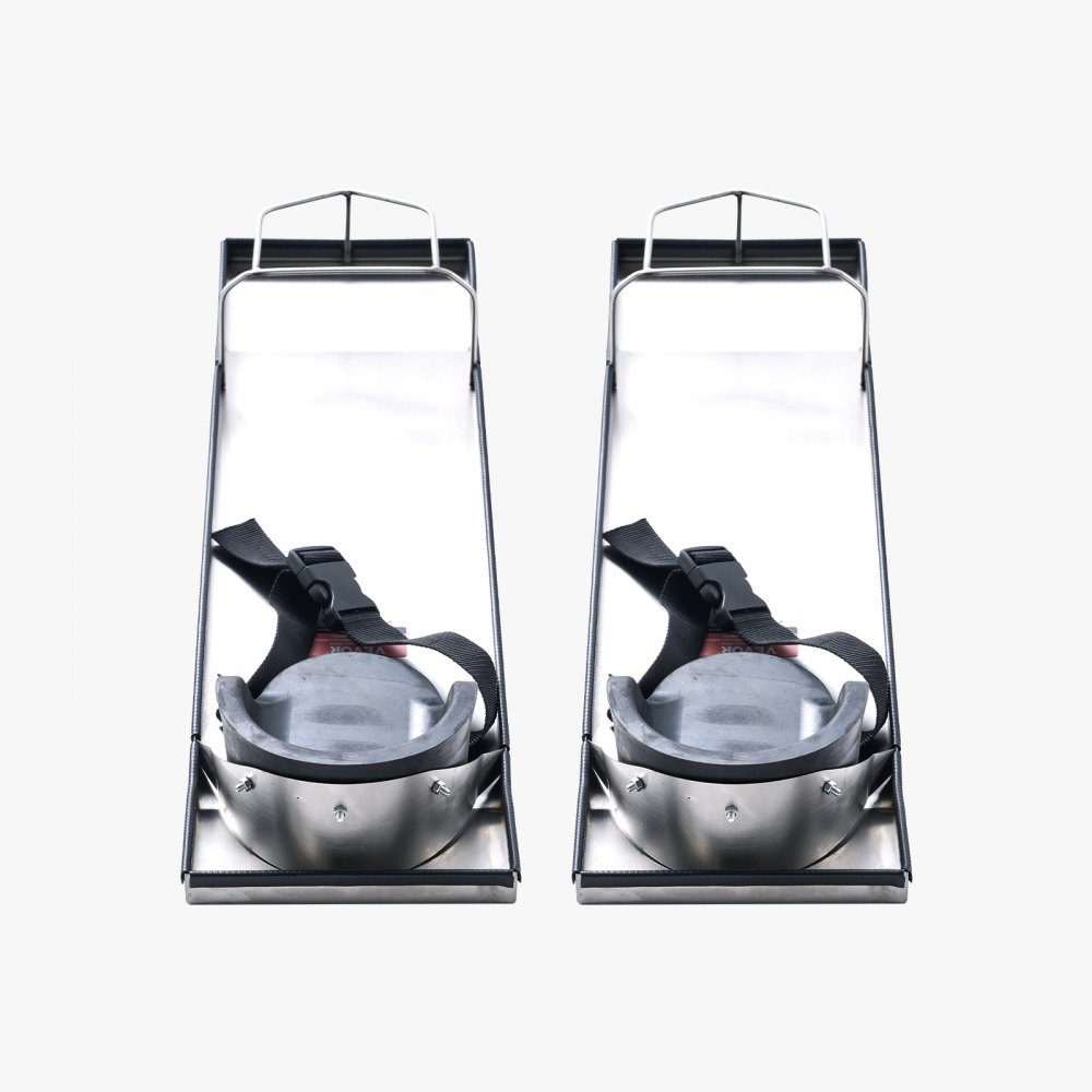 Concrete Kneeboards 70x20cm Sliding Kneeboards Stainless Steel Kneeboard Concrete Gliders 2 Pairs of Movable Glides with Concrete Knee Pads and Board Straps for Cement and Concrete Processing