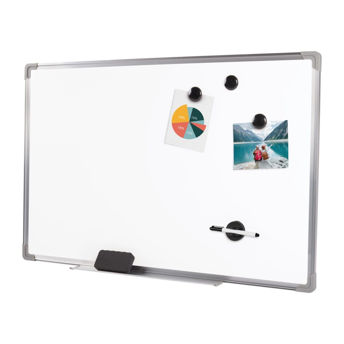crelando® magnetisch whiteboard, 90 x 58 cm