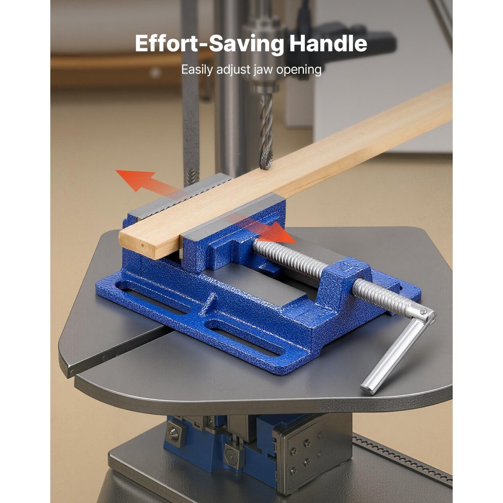 Machine bankschroef, 6" kaakbreedte boor bankschroef, gietijzeren constructie werkbank bankschroef voor houtbewerking, metaalbewerking, boren en snijden