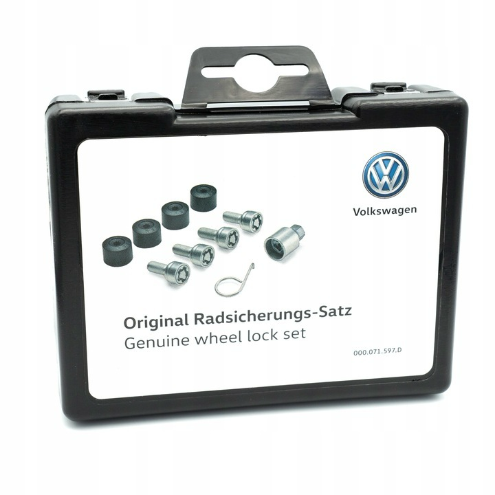 Satz Befestigungsschrauben Felgenschloss Radschloss Volkswagen OE 000071597D