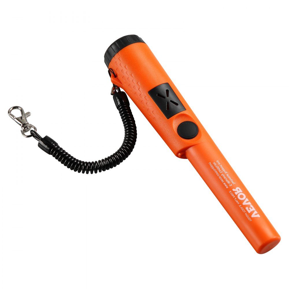 Pinpointer de détecteur de métaux, IP66, détecteur de métaux entièrement étanche, profondeur de détection de 5 cm, propointeur, chasse au trésor avec 3 modes, son/vibration/son + vibration, pile 9 V et sac en velours inclus