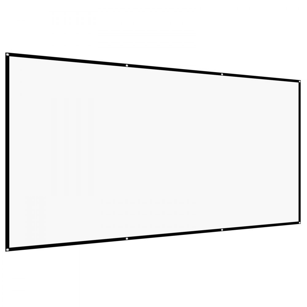 Manual Projection Screen 120" 16:9 4K 1080 HD Wall Mounted Projection Screen with 8 Hooks and Double Sided Tapes Movie Projection for Home Theater
