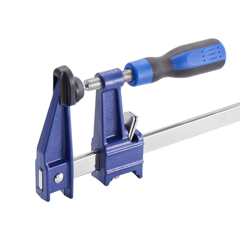 Woodworking Pole Clamps, 4 Pack, 36" Opening, Locking F Clamp with 500lb Load Limit, 2.5" Depth, Cast Iron and Carbon Steel, Easy to Use Metalworking