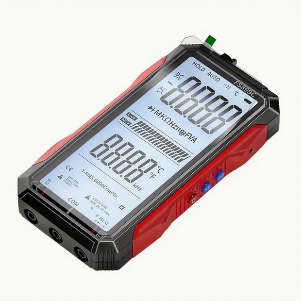 Super Full Screen Digital Professional Multimeter - Rechargeable, 6000 Counts, Autoranging, Power Bank. Easy to use and read Super Full Screen Digital Professional Multimeter - Rechargeable, 6000 Counts, Autoranging, Power Bank. Easy to use and read