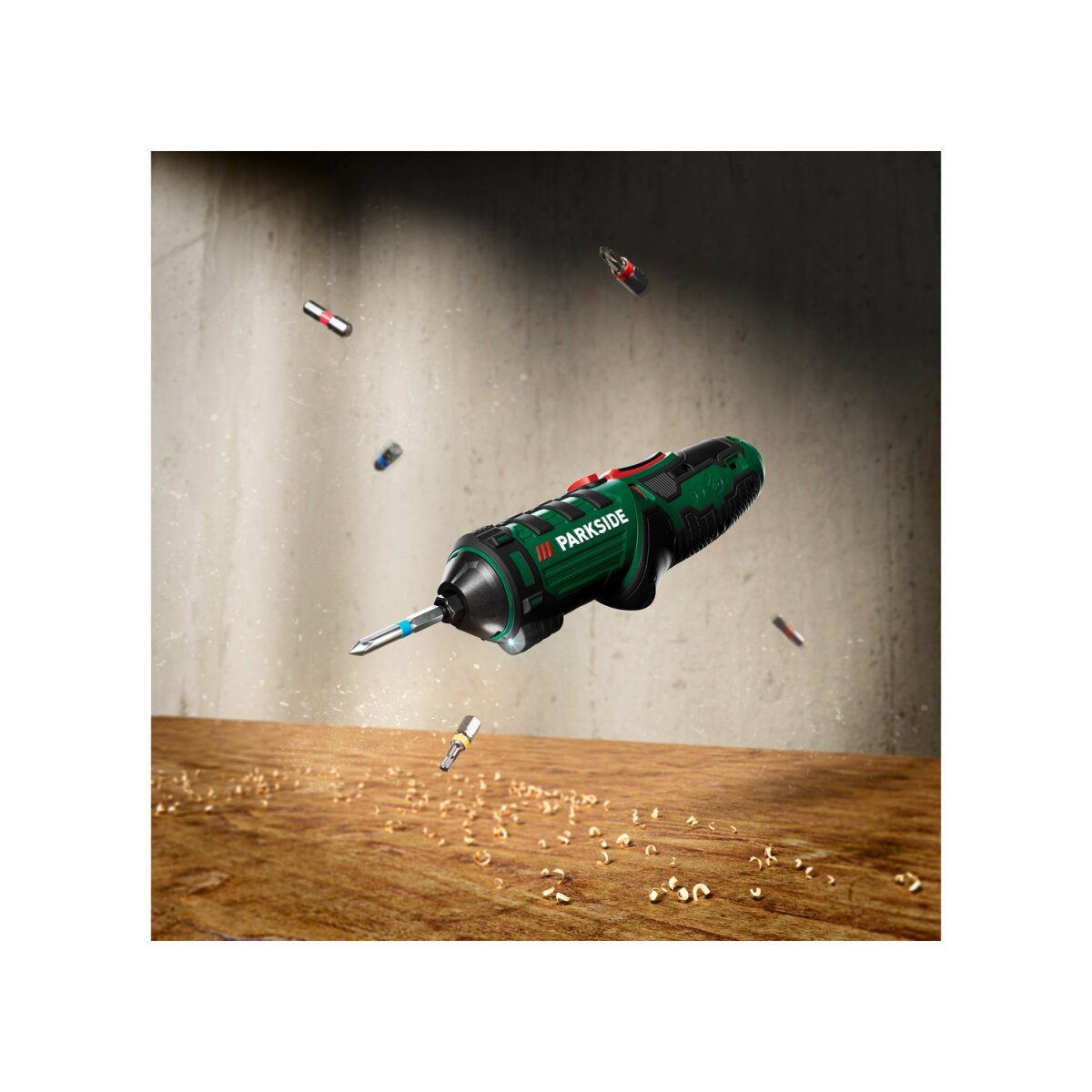 PARKSIDE® 4 V cordless screwdriver »PSSA 4 B2«, rotating handle
