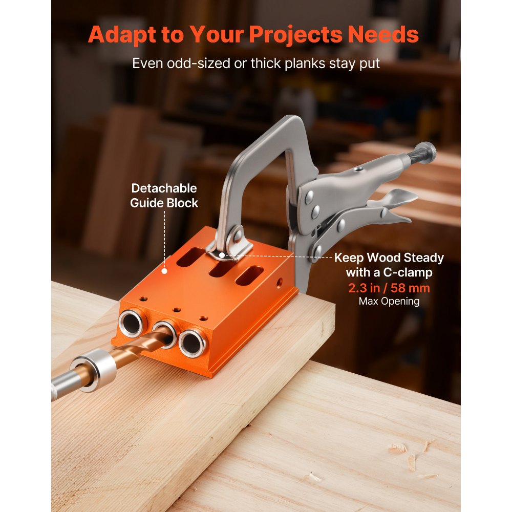 Pocket Hole Jig Kit Pocket Hole Jig Kit 12.7-38.1mm Jig Pocket Hole System with Tool Case C Clamp Step Drill Hex Wrench Drill Stop Ring Square Drive Bit Pocket Hole Jig Kit Pocket Hole Jig Kit 12.7-38.1mm Jig Pocket Hole System with Tool Case C Clamp Step Drill Hex Wrench Drill Stop Ring Square Drive Bit